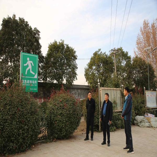 淮北市国防动员办党组书记、主任谢谢调研郭王村人防疏散基地